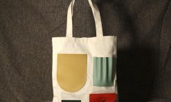 Tas totebag raw kanvas variasi banyak kantong