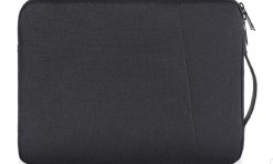 Tas laptop case/sleeve grey bisa custom ukuran sudah termasuk sablon