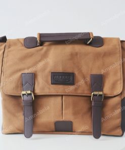 tas slempang pria bahan kanvas promosi plus logo min 1 lusin