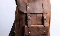 Backpack custom kulit synth leather min qtty 12 pcs