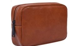 Pouch kulit promosi sudah termasuk emboss