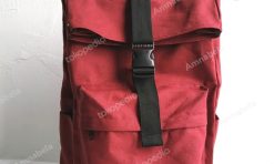 Ransel rolltop bahan kanvas untuk promosi minimal 50 pcs