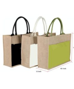 Tote bag bahan linen/burlap bisa custom ukuran sudah termasuk sablon