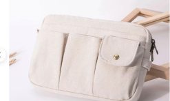 Pouch bahan baby kanvas untuk promosi min 50 pcs model 02