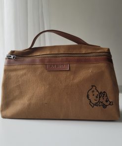 Pouch custom kanvas plus emboss logo