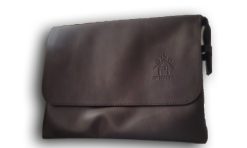 Clutch kulit sintetis leather plus logo order 50 pcs