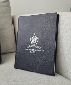 Buku Custom leather hardcover plus logo min 50 pcs