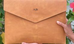 Laptop sleeve synt leather custom 13 inch model 02
