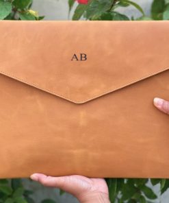 Laptop sleeve synt leather custom 13 inch model 02
