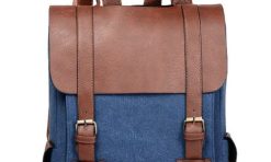 Backpack bahan kanvas jw campur synth kulit sudah dengan embos logo