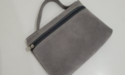 Dompet suede bludru custom logo min2 lusin