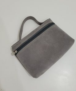 Dompet suede bludru custom logo min2 lusin