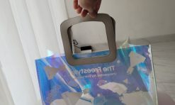 Tote bag bahan mika hologram custom