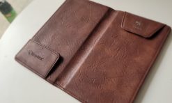 Custom synt leather agenda menu