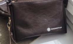 Clutch custom synth leather untuk promosi min 50 pcs