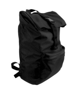 rolltop backpack hitam anti air ready stock
