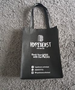 Tas Pasar promosi puring ukuran/spunbound 30 x 40 sisi 10 sudah sablon