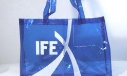 tas mika transparan tebal promosi sudah sablon 1 warna