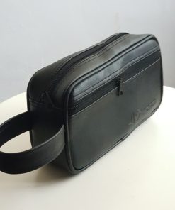 Pouch kulit bahan taiga ukuran 20 x 15 plus embos